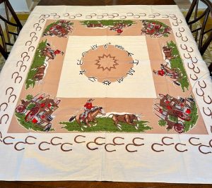 Cowboy & Horse Tablecloth