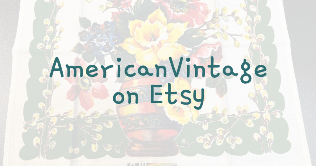 AmericanVintage-on-Etsy Vintage Tablecloths for Sale by Club Member