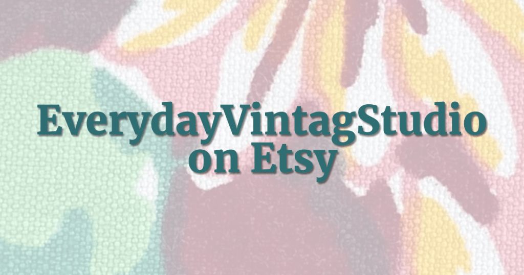 EverydayvintagStudio-on-Etsy Vintage Tablecloths for Sale by Club Member